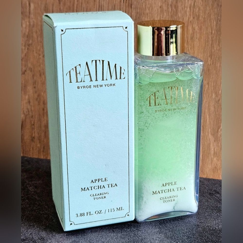 BYROE Tea Time APPLE MATCHA TEA CLEARING TONER NEW 3.88 Oz MSRP $67